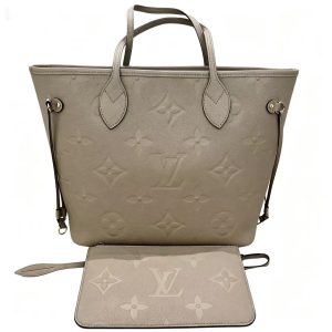 Louis Vuitton Neverfull MM Monogram Empreinte Leather Tote Bag