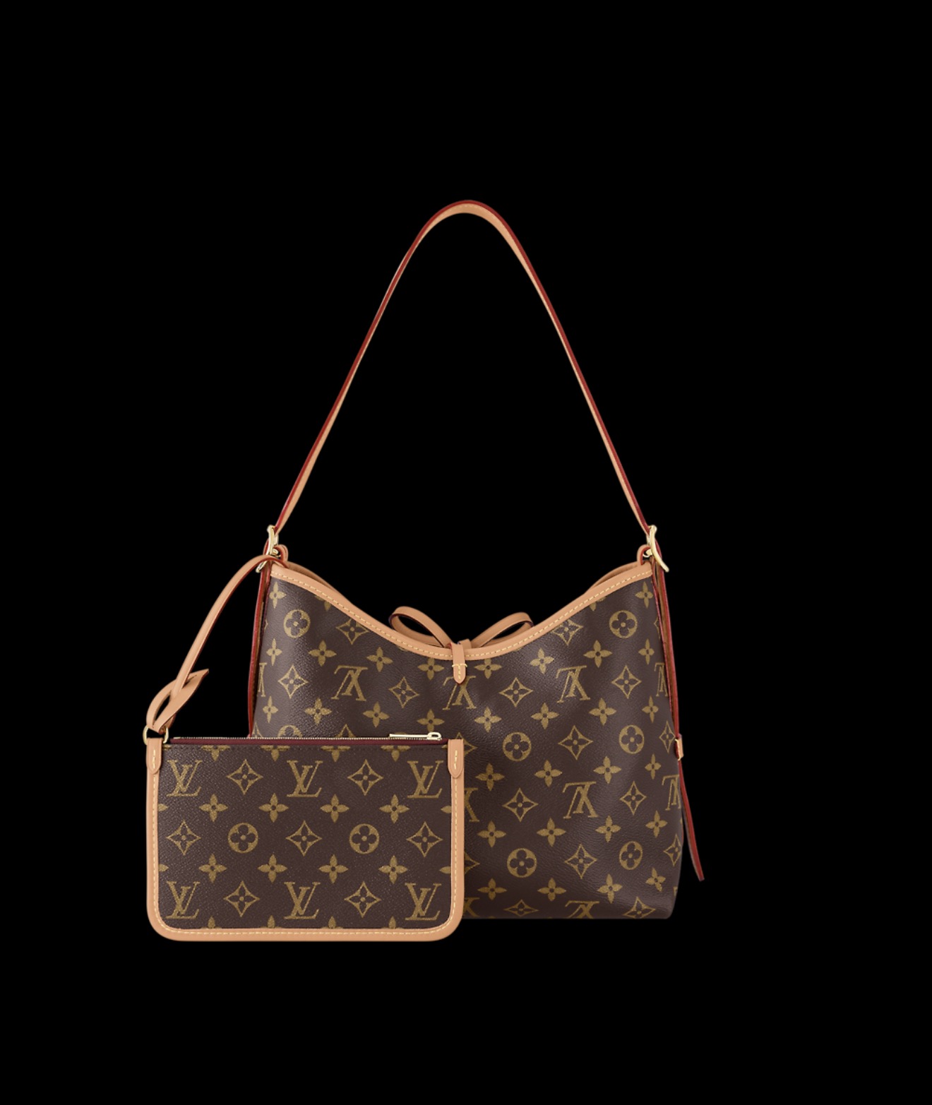 Louis Vuitton Carryall MM Monogram Canvas Hobo Bag - 图片 3