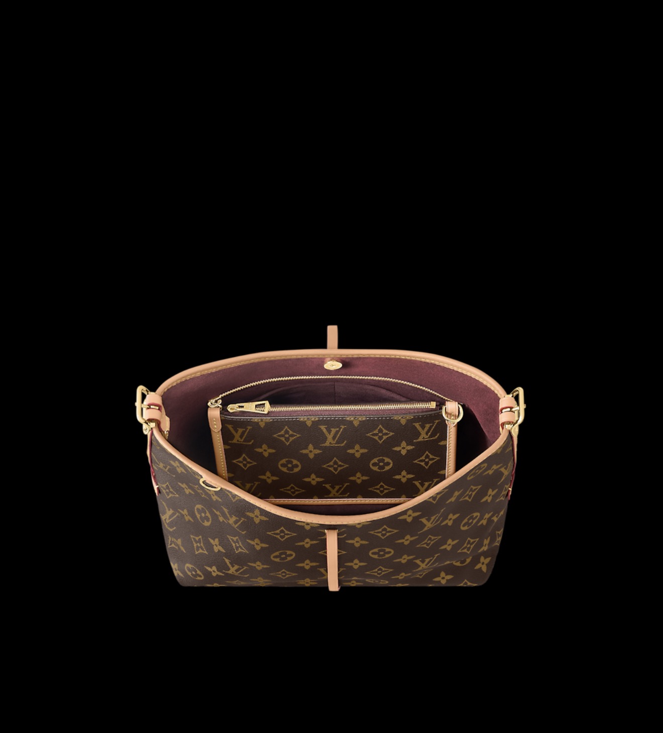 Louis Vuitton Carryall MM Monogram Canvas Hobo Bag - 图片 4