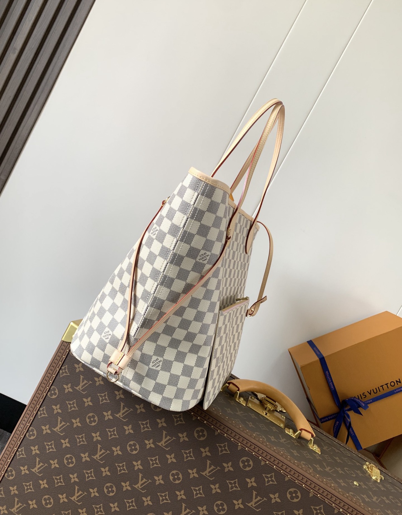 Louis Vuitton Neverfull MM Damier Azur Canvas - 图片 2