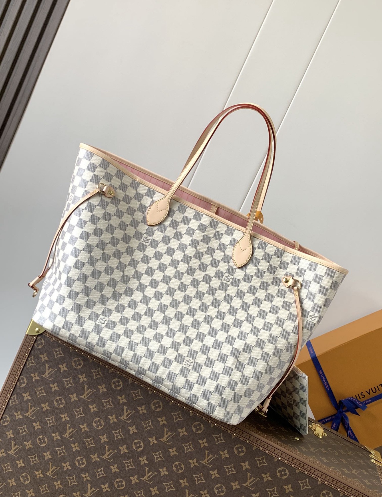Louis Vuitton Neverfull MM Damier Azur Canvas - 图片 3