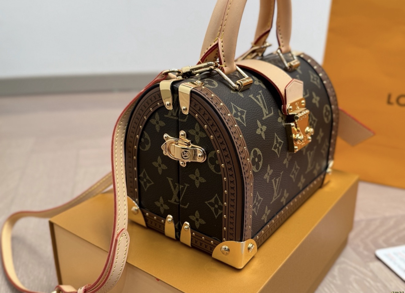 Louis Vuitton Speedy Trunk 20 Monogram Canvas Handbag - 图片 3
