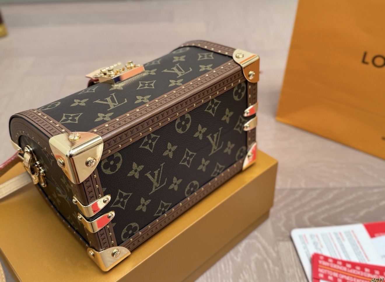 Louis Vuitton Speedy Trunk 20 Monogram Canvas Handbag - 图片 5