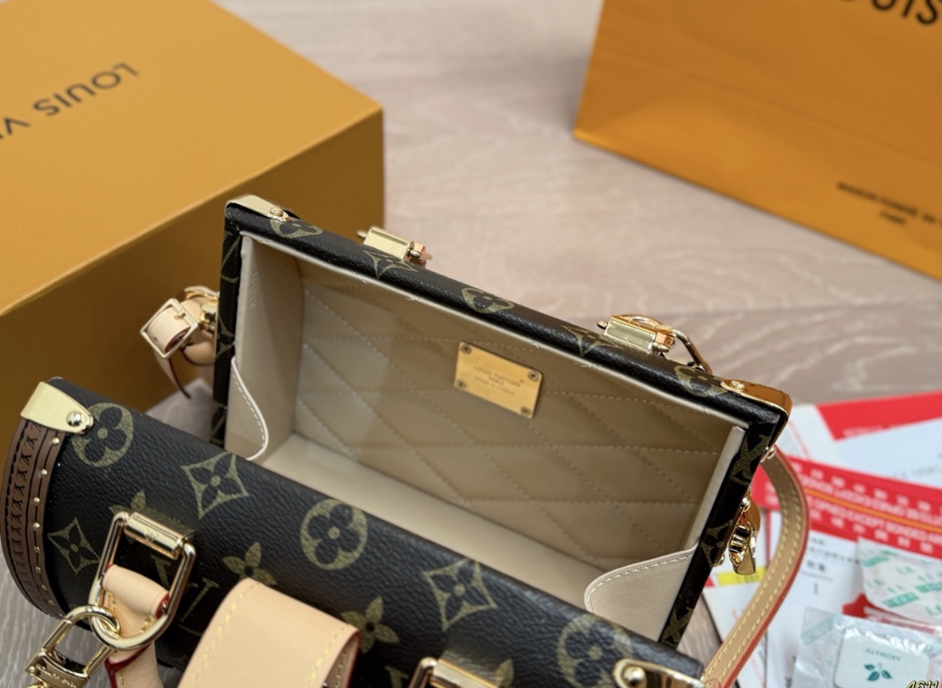 Louis Vuitton Speedy Trunk 20 Monogram Canvas Handbag - 图片 7