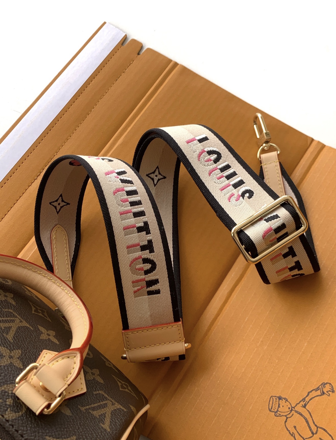 Louis Vuitton Speedy Bandoulière 20 Monogram Canvas Handbag with Embroidered Strap - 图片 6